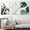 Monstera Leaf Green Plant Poster Animal Lion Leopard Horse Photos Nordic Decorative Paintings Canvas Wall Art Picture Home Decor