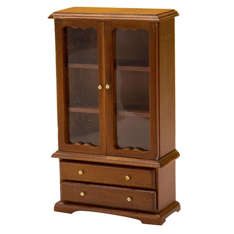 1:12 Dollhouse Miniature Bookcase Showcase Storage Cabinet Locker Home Decor Toy