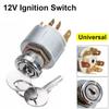 Water Proof Ignition Starter Switch W/2 Key Modified Ignition Switch  Boat Tractor