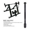 Black Bicycle Thru Axle Aluminum Alloy Thru Axle Adapter  Cycling Accessories