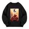 Kids Long Sleeve Neck Sweatshirt, Letter Print Pullover, Loose Fit Top for Boys Girls