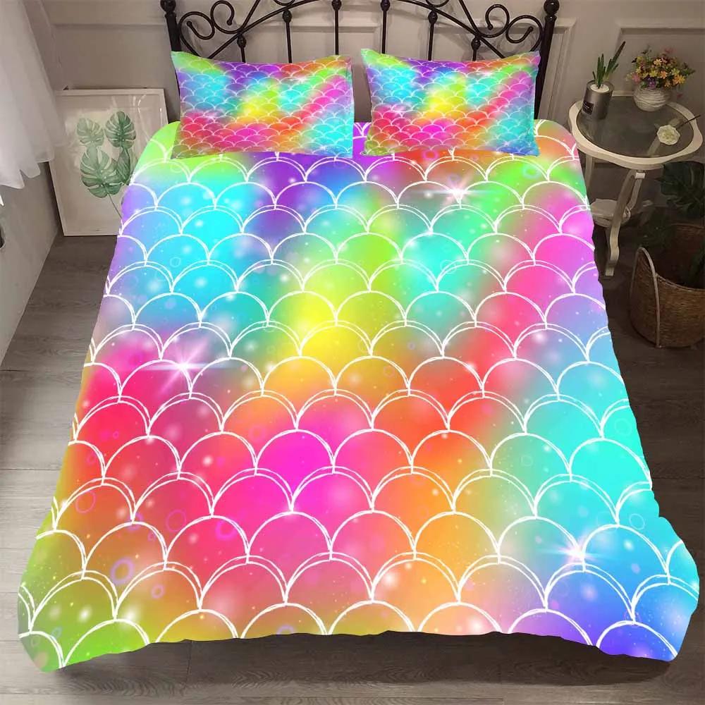 

Comforter Bedclothes Princess Mermaid Cotton+Super Soft S Au Single 140X200Cm Pretty Princes Mermaid Bedding Set Comforter (quilt)-EU Single(135*200cm)3pcs