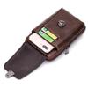Men Leather Waist Belt Bag Phone Pouch Bag Travel Crossbody Shoulder Bag Pack Purse Wallet