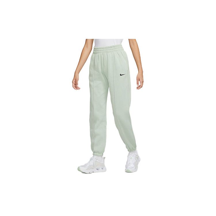 

Nike Solid Color Embroidered Logo Elastic Waist Sweatpants Knitted Sports Pants Women bottoms Green BV4090-017 XL