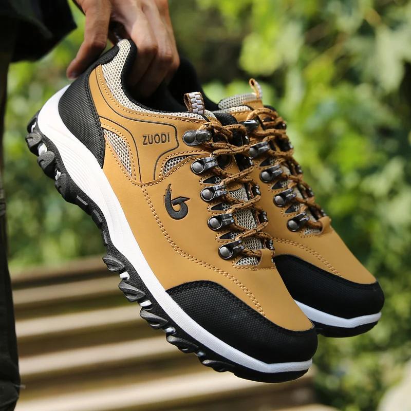 New Men Hiking Shoe Waterproof Outdoor Sneaker High Quality Mountain Climbing Trail Sport Walking Jogging Shoes Factory Outlet