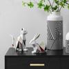 Nordyckie nowoczesne proste geometryczne ozdoby zwierzęce kot i królik kreatywny salon szafka pod telewizor pulpit miękkie dekoracje