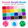 24 Colors Craft Beads 720PCS Bracelet Beads Versatile Large Hole Beads  Hair Braiding
