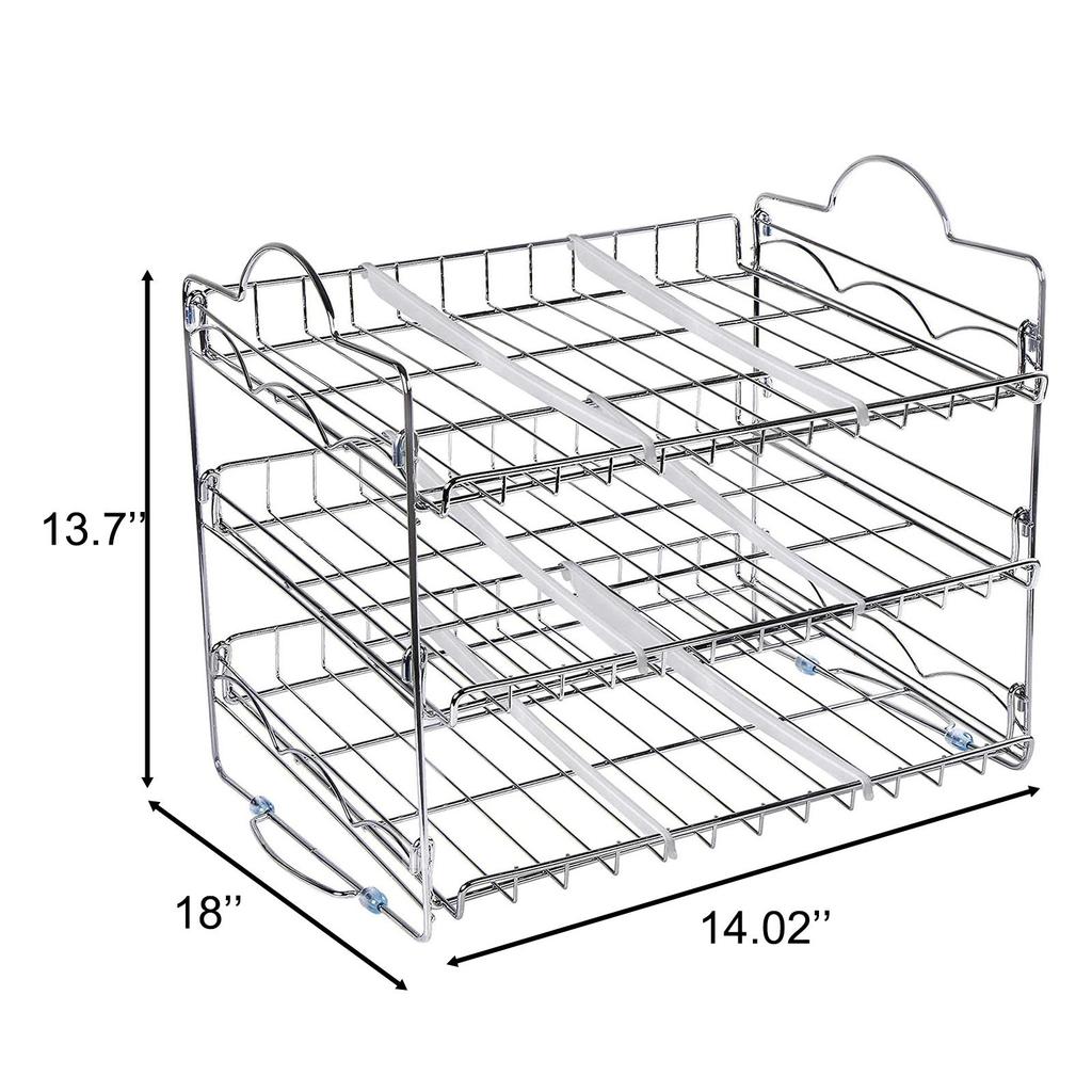 3 Tier Can Organizer Rack, Storage Dispenser, Multipurpose Space Saving Pantry Organization for