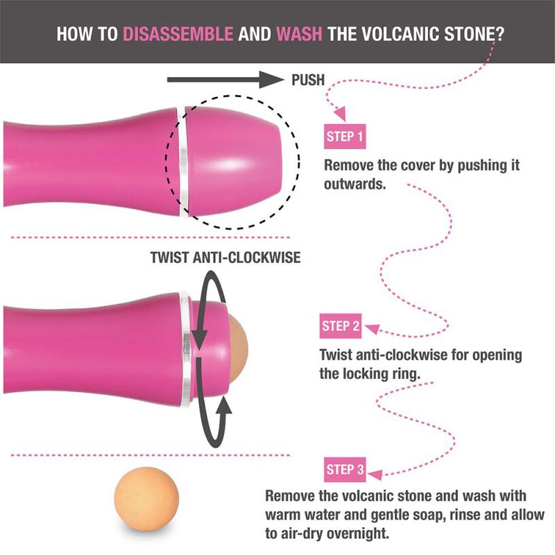 Pochłaniający olej wulkaniczny wałek do twarzy Masaż do usuwania oleju z twarzy Wielokrotnego użytku narzędzie do pielęgnacji skóry twarzy Mini