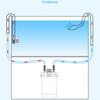 High Borosilicate Glass Lily Pipe Inflow Outflow - Fish Tank Water Surface Skimmer Filtration For Crystal Clear Planted Aquariums