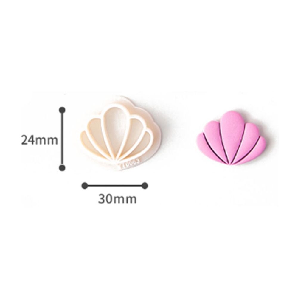 Flower Shape Clay Cutter Leaf 5-petal Flowers Polymer Clay Cutters Mold for Earring Jewellery Making Cake Cupcake Decorations