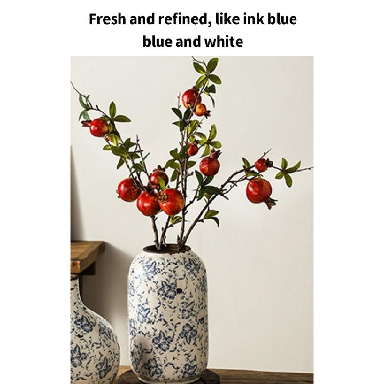 Rustics Farmhouses Ceramics Vases NonSlip Base Artistic Crackles Texture Florals Displays Living Room Accent