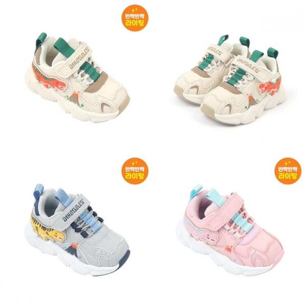 

Dinosoles Светодиодные кроссовки с защитой пальцев T Rex Volcano для малышей dnkcf3TsTv11 Pink/130