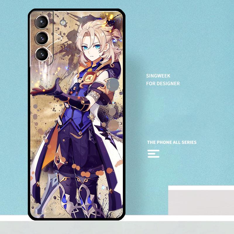 

Genshin Impact Albedo Case For Samsung Galaxy S25 Ultra S20 S21 S22 S23 S24 Ultra S9 S10 Plus S25 FE Phone Cover Galaxy S25 FE