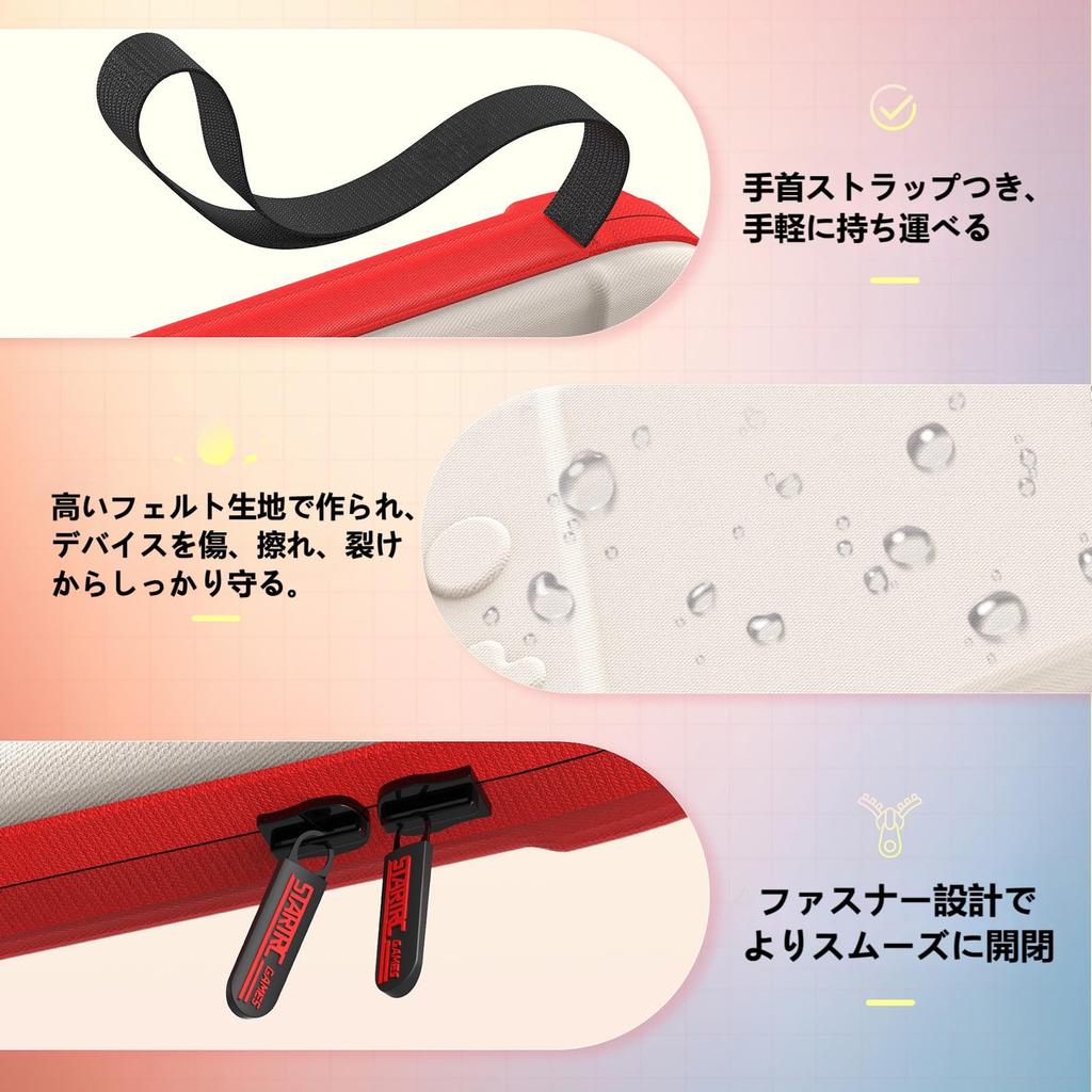 Switch 2 Case Storage Bag Slim Hard Case Shock Absorption Water Repellent Surface Holds 12 Game Cards Drop Tested Carrying Case Portable Switch 2025