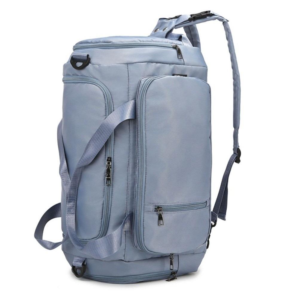 Solid Color Travel Luggage Bag Multifunctional Sports Fitness Bag Travel Backpack  Streetwear