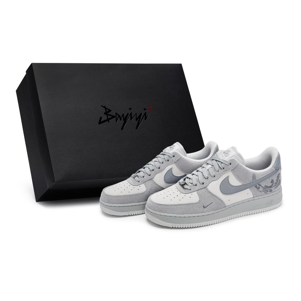 Nike Air Force 1 Skateboard Shoes Unisex Low top Gray HV3876-077(Team80-S-BOX)