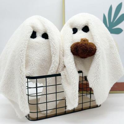 Peluche de Halloween Fantasma Juguete Relleno Fantasma 3D Almohada de Felpa con Calabaza/Murciélago para Niños Adultos Regalos para Fiesta de Halloween