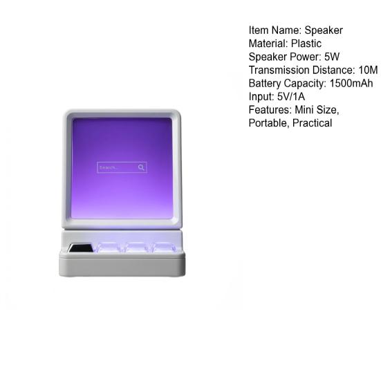 Bluetooth-compatible Speaker Stable Connection Stereo Sound Compact Design Portable Rechargeable Wireless Speaker Audio Player