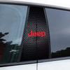 2Pcs Car B-pillar Sticker for Jeep Grand Cherokee Wrangler JK Gladiator Compass Renegade Door Center Pillar Anti-Scratch Decals ALX1