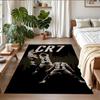 Rutschfester Kristall-Samt-Bodenläufer, Teppich im Cristiano Ronaldo Design für Innenräume, Wohnzimmer, Schlafzimmer, Heimdekoration