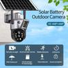 LS VISION 12MP 6K Solar Battery Camera Outdoor 10X Zoom Three Lens PTZ WiFi Surveillance Camera Security Protection 4K 8MP Smart CCTV Cam