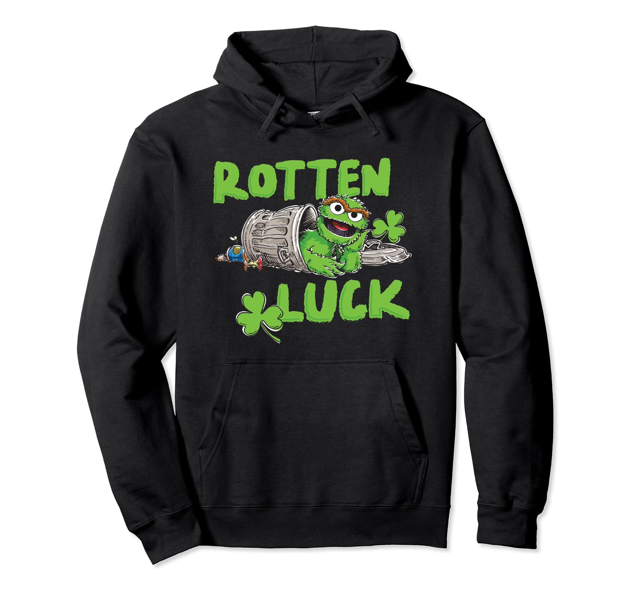 

Sesame Street St. Patrick s Day Oscar Rotten Luck Hoodie