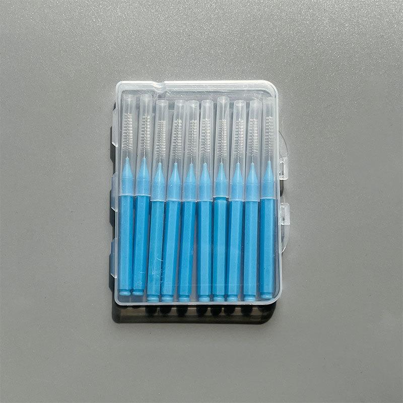 10pcsInterdental Brush Soft Silicone Adaptive Interdental Brush Space Brush Orthodontic Braces Brush Dental Odontología