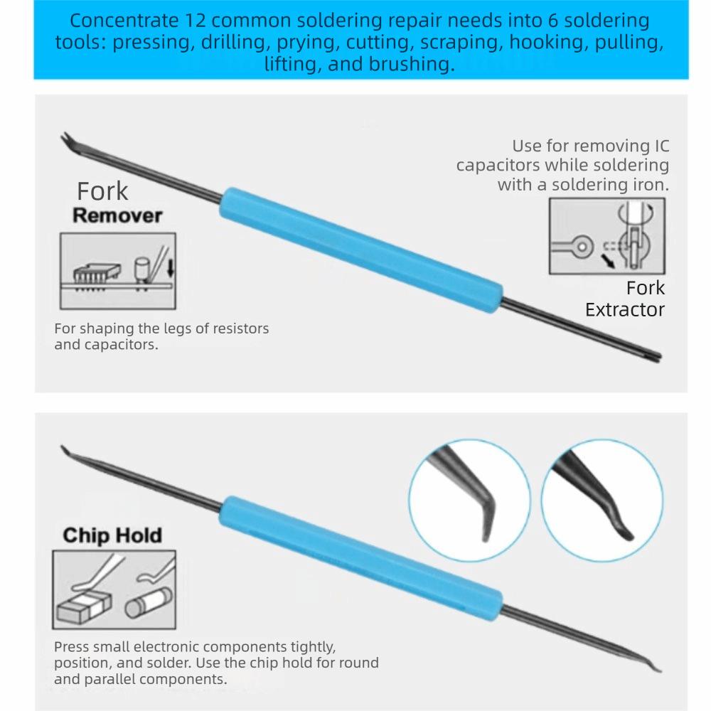 Blue Color Desoldering Aid Tool Black Oxide Circuit Boards Tool  Electronic Repair