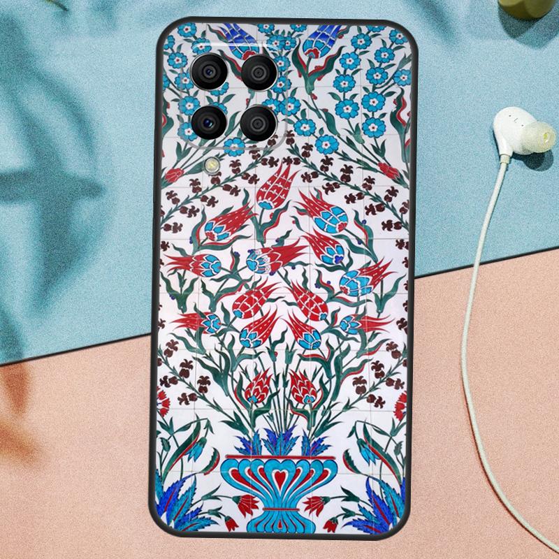 

Ancient Floral Tiles Case For Samsung Galaxy M33 M53 M13 M12 M32 M52 M06 M16 M36 M56 M15 M55 M31 M14 M35 M34 M54 Samsung M52 5G