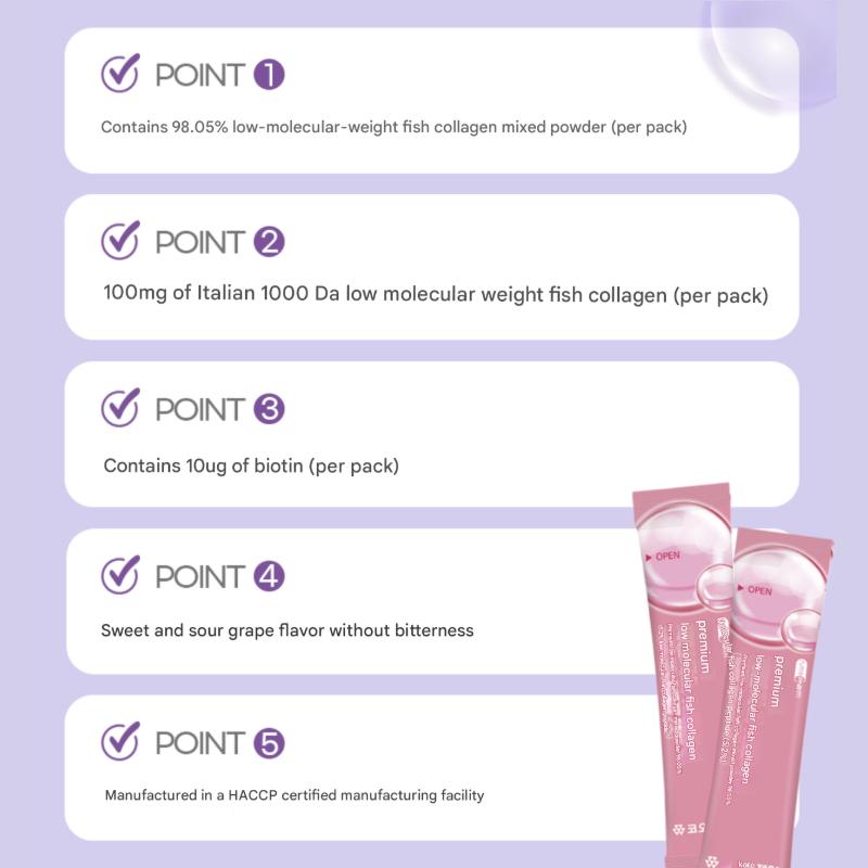 Kolon Pharm Premium Low Molecular Fish Collagen (2g X 30 Sticks / 60g)