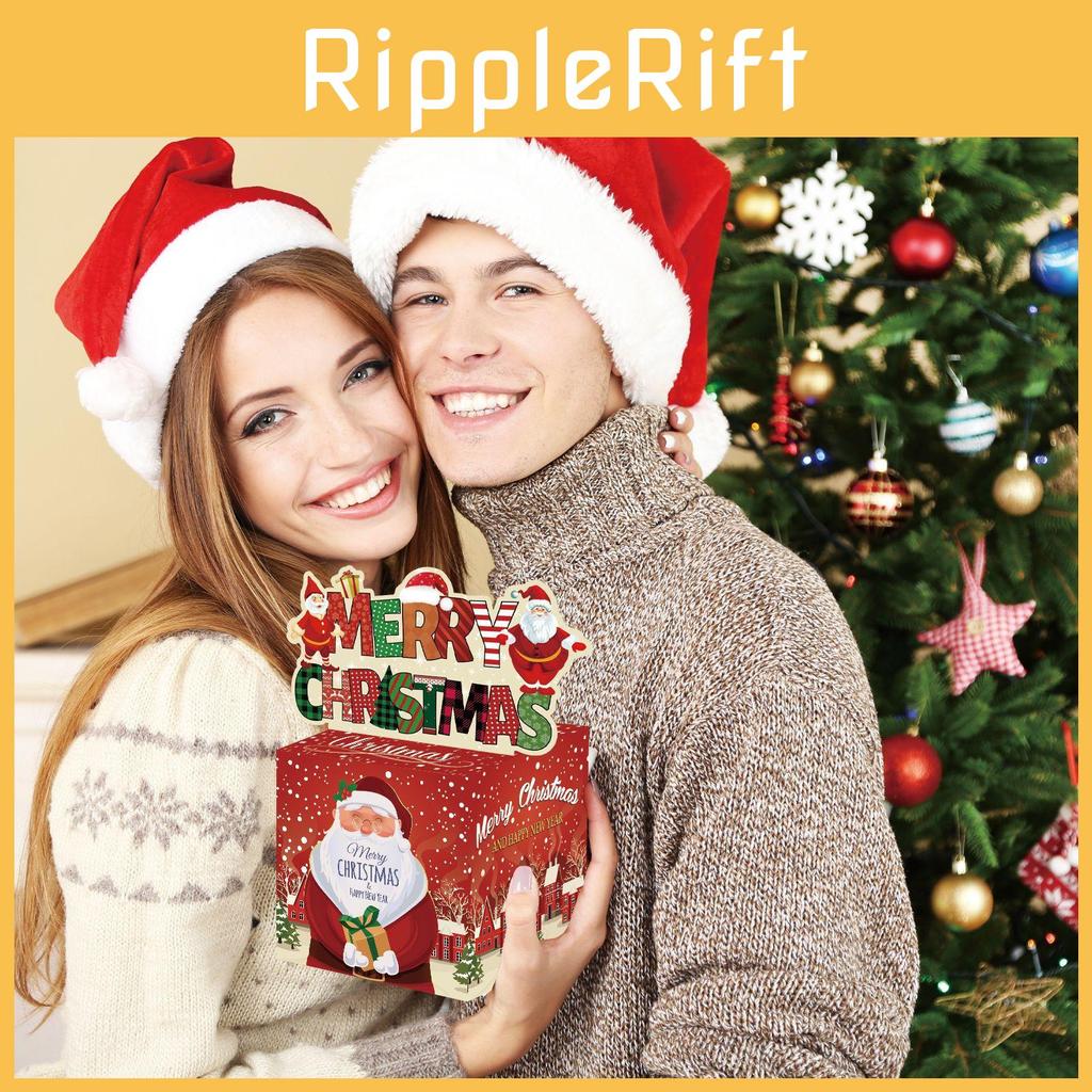 Santa Claus Holiday Coin Bank Red Gradient Material Christmas Gifts Celebrations