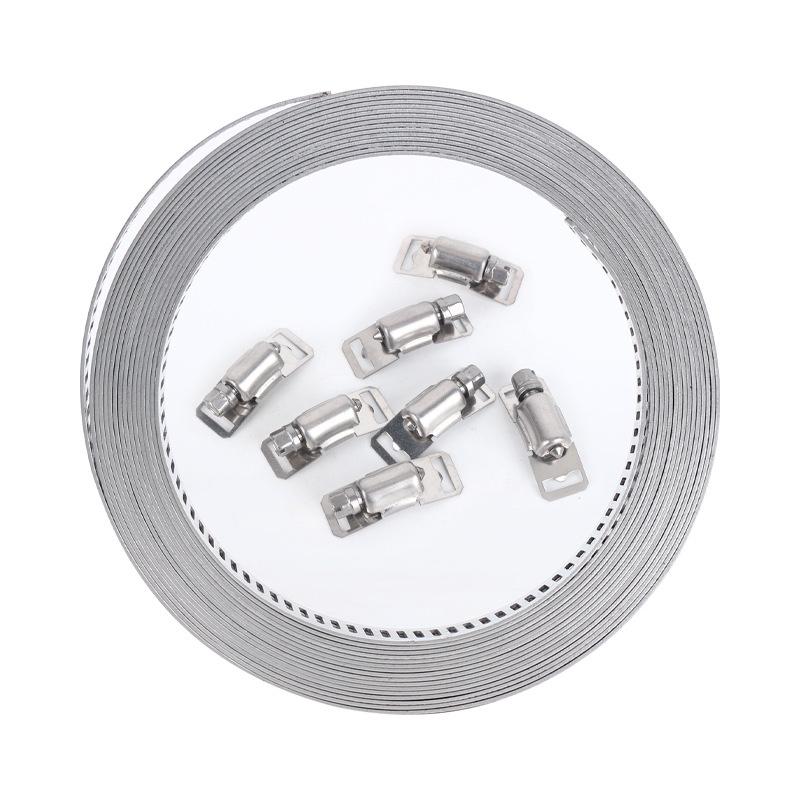 Lot De 90 Colliers De Serrage Acier Inoxydable Réglables - Différentes Tailles Pour Tuyaux Et Conduits