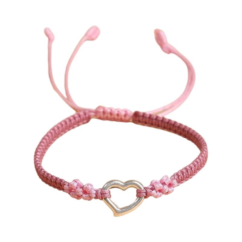 Practical Fashion Love Hear Woven Bracelet for Women Hollow Heart Designs Elegant Styles Best Friend Gifts Jewelry