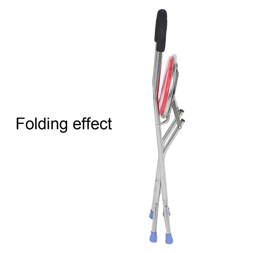 Elderly Cane Stool, Foldable Cane Stool, Stainless Steel Cane Stool, Elderly Walking Stick