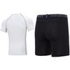 Nike Quick-Dry Short Sleeve T-Shirt Quick-Dry Knitted Shorts Sports Set Men Sports Set DD1918-010+DD1993-100