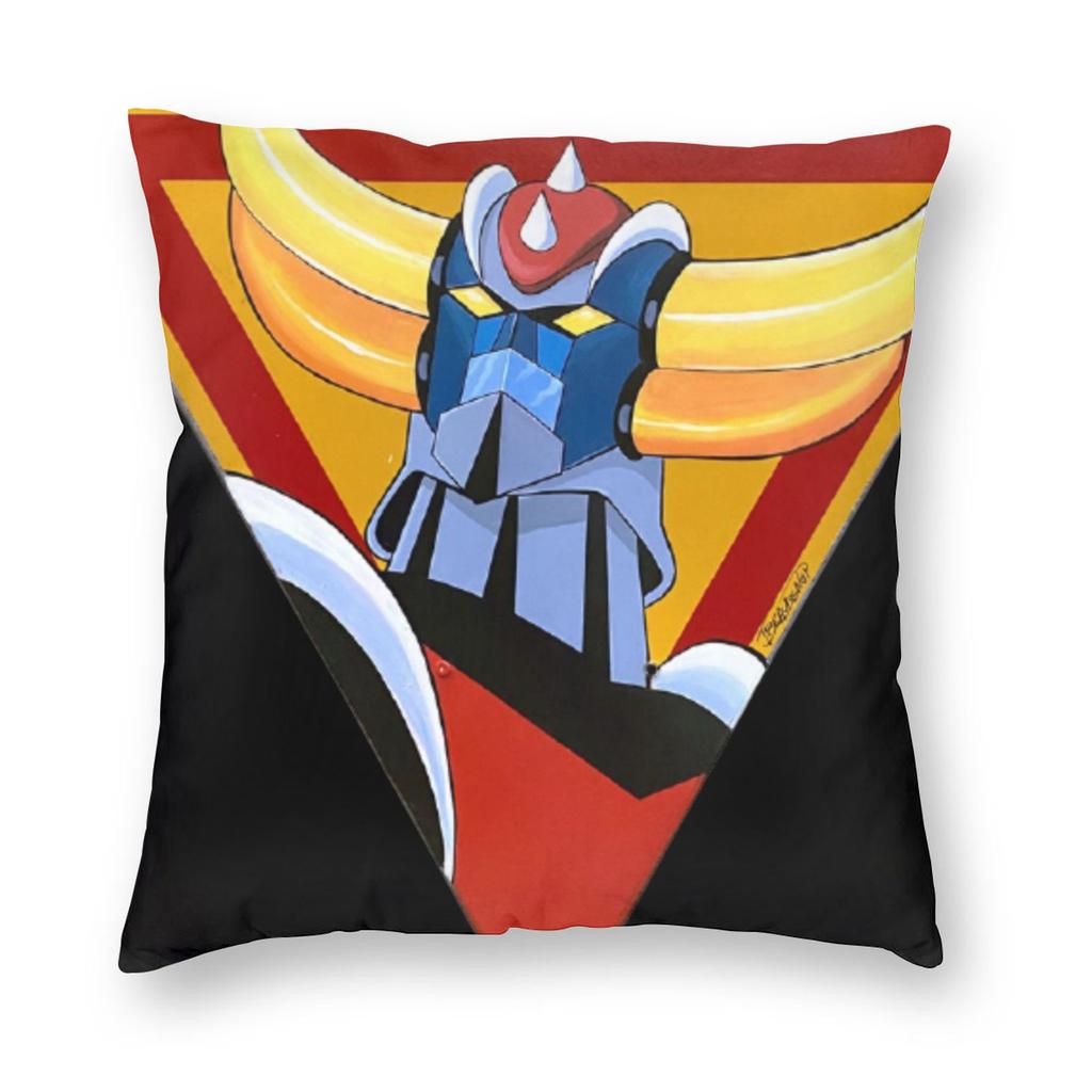 Goldrake Ufo Robot Grendizer Pillowcase Soft Polyester Cushion Cover Decorations Pillow Case Cover Home Square 40*40Cm