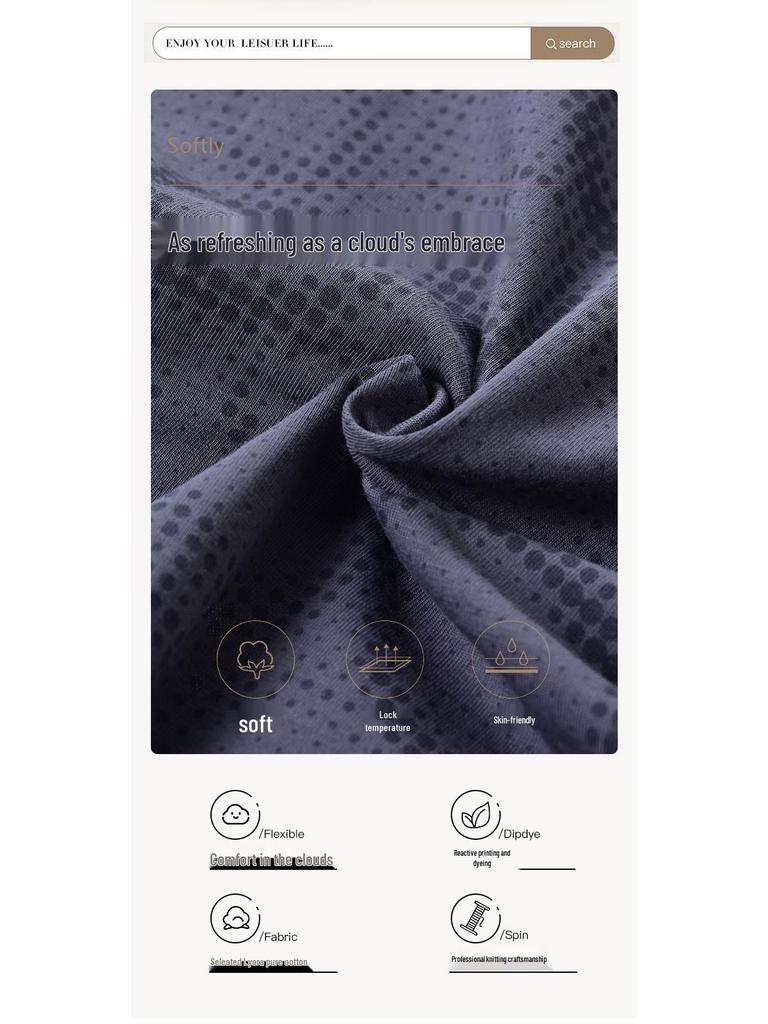 Men's Autumn Lycra Cotton Cardigan Pajama Set - Long Sleeve & Pants, Casual & Comfortable for Outdoors or Home