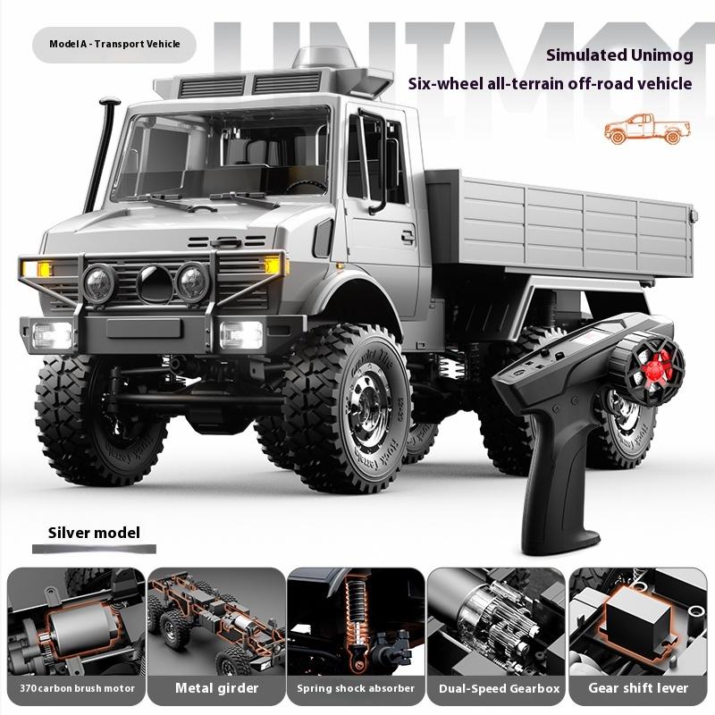 The New C8823 RC Off-Road Remote Control Car 1:18 Unimoc Six-Wheel Drive Full-Scale Climbing Car Male Gift.