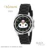 Sun Flame Co. Ltd. Watch J-Axis Sanrio Rubber Big Face Kuromi CR3C0008-KUB Ladies Black