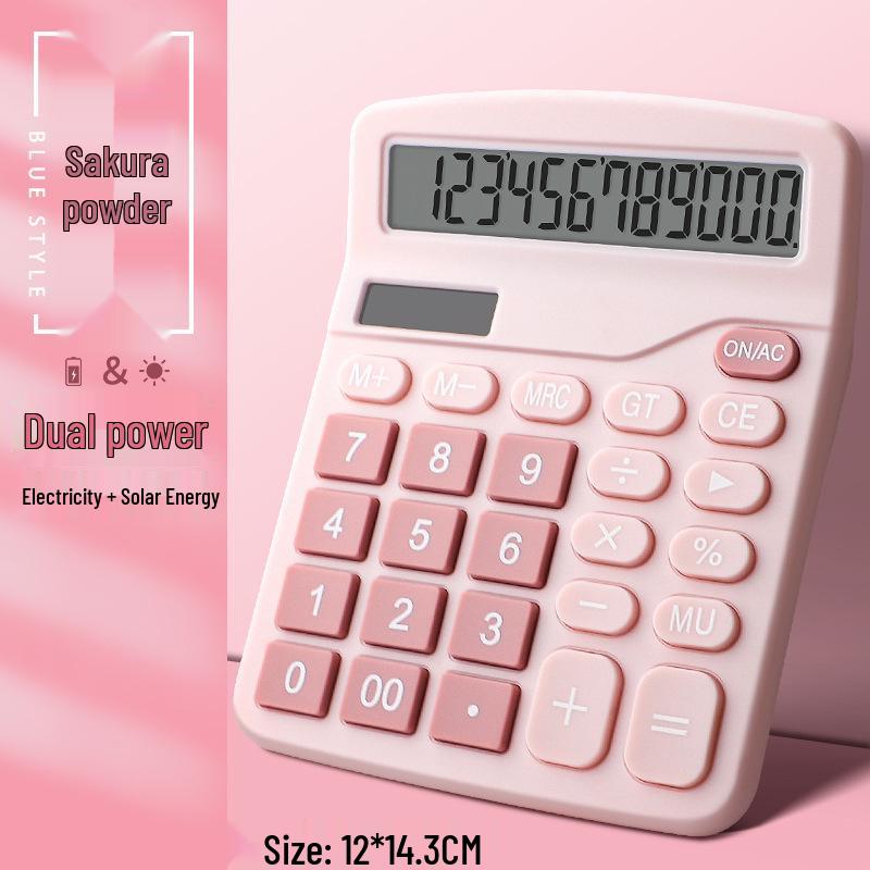 Compact Solar-Powered Calculator: Adorable Goddess Design for Office, School, Accounting & Finance