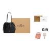 Coach Faye 28 Logo Drawstring Closure Tote Bag Women Tote Black CV947-SVBK