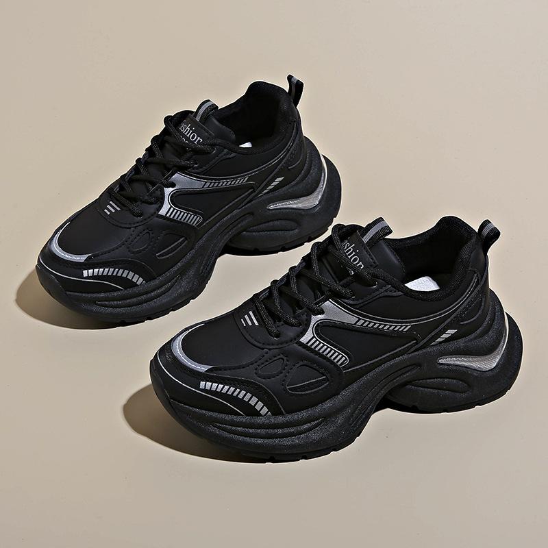 2025 summer new Korean version breathable dad shoes women ins student casual shoes women's platform running shoes women HB312