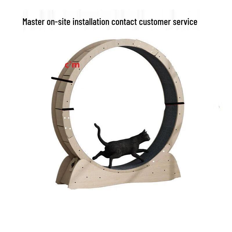 Бесшумная беговая дорожка-колесо для кошек