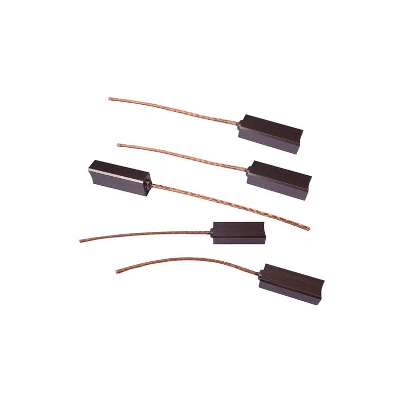 20PCS Carbon Brushes Wire Leads Generator Generic Electric Motor Brushes Motor Regulator Carbon Brush Replacement 4.5x6.5x20mm