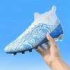 Boys High-Top Non-Slip Football Cleats - Breathable, Comfy, Professional Soccer Shoes with Spikes for All-Season Training and Competition