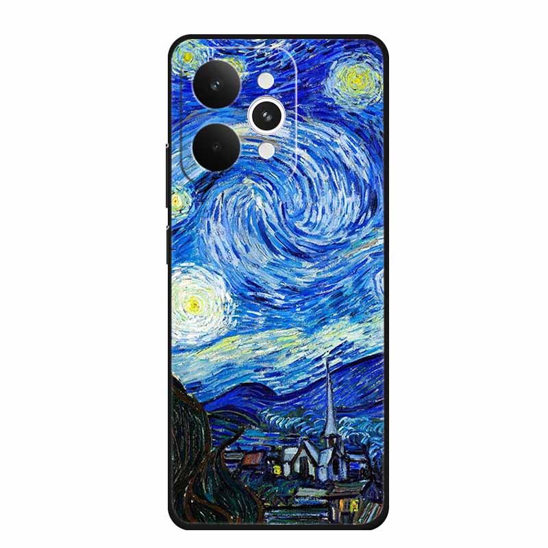 For Realme 15 15 Pro 5G Black Case 3D TPU Silicone Soft Back Cover For Realme C15 6.5" Funda Emboss Relief Flowers Bag Casing