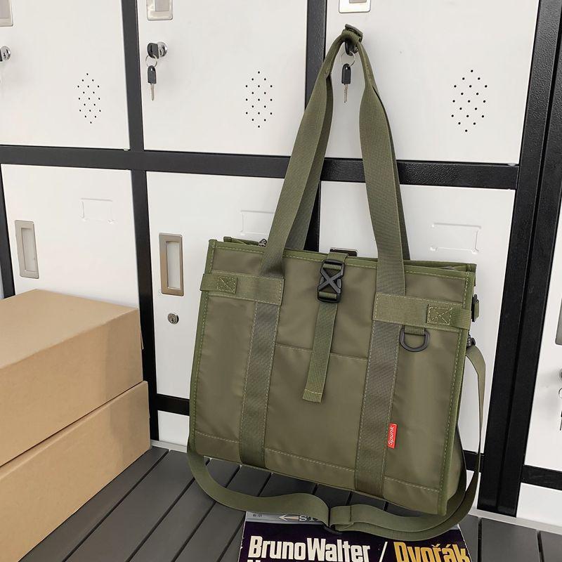 Men's Large Capacity Casual Crossbody & Shoulder Bag - Trendy Unisex Tote for Class and Commute