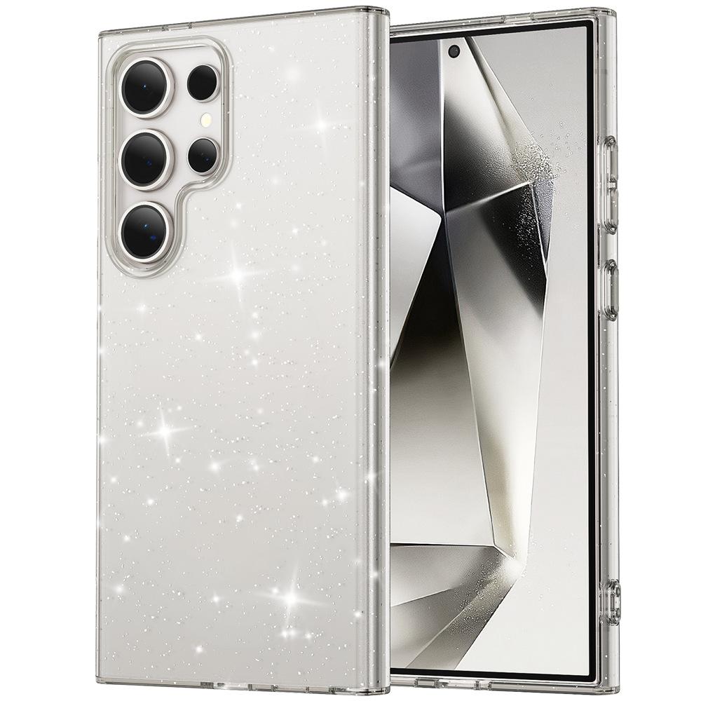 Applicable To Samsung S25ultra Mobile Phone Case S24 S23u Transparent Flash Powder S22 Terminator Magnetic Case Imd