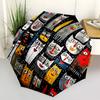 1pc Cat Party Automatic Open/close Umbrella, 8-Rib Sturdy Structure, Auto Folding/Opening, Portable Travel Umbrella for Women,149